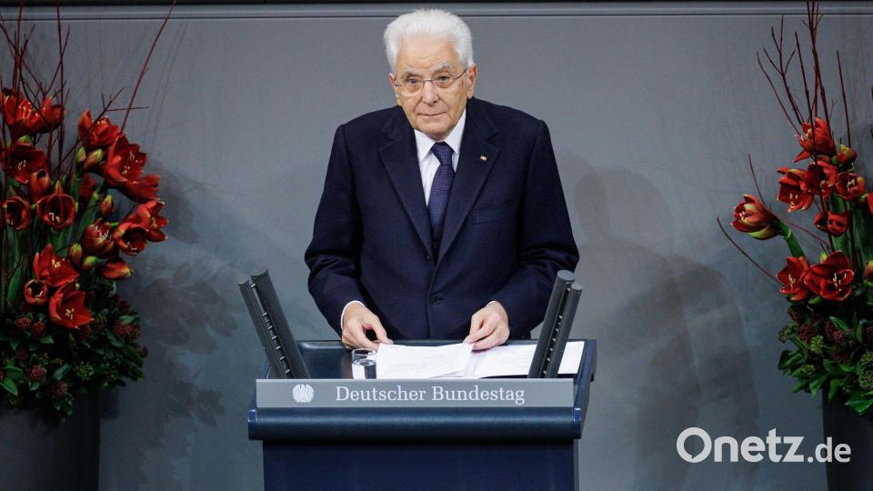 Italiens Präsident Mattarella plädiert zum Volkstrauertag für eine Stärkung des Multilateralismus Bild: Carsten Koall/dpa