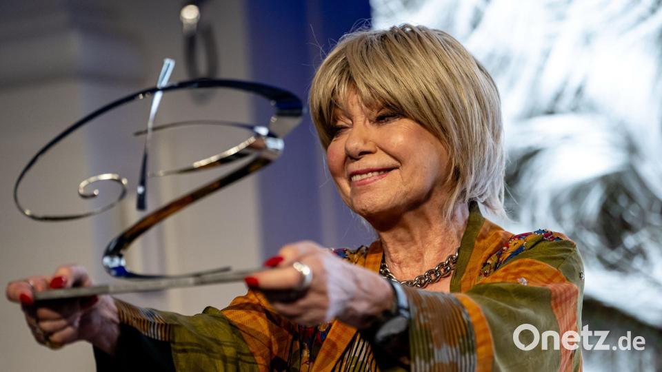 Judy Winter, Schauspielerin, reagiert auf den Götz-George-Preis 2025. Bild: Fabian Sommer/dpa