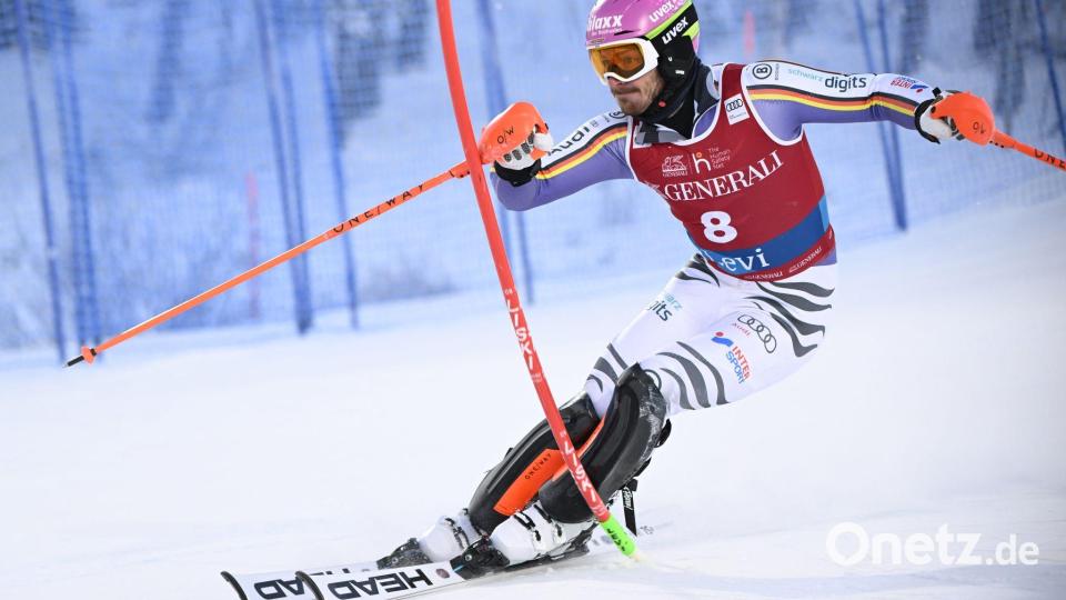Linus Straßer verpasste den erhofften vorderen Rang beim ersten Slalom deutlich. Bild: Roni Rekomaa/Lehtikuva/dpa