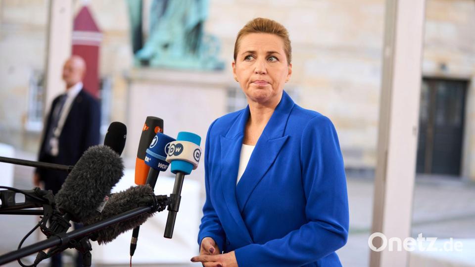 Dänemarks Ministerpräsidentin Mette Frederiksen hat den Migrationskurs ihres Landes weiter verschärft. (Archivbild) Bild: Thomas Traasdahl/Ritzau Scanpix Foto/AP/dpa