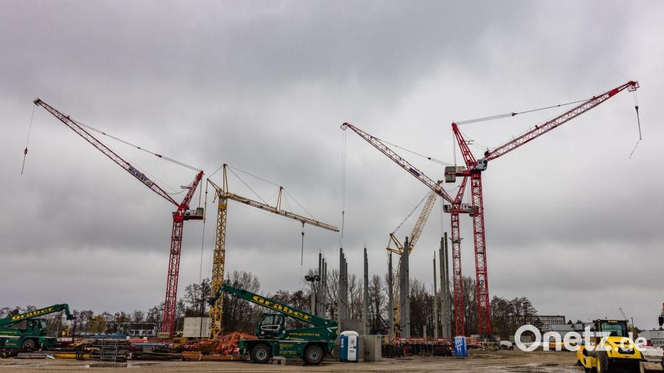 Das Rechenzentrum entsteht auf dem Gelände des ehemaligen Kraftwerks Lübbenau. Bild: Frank Hammerschmidt/dpa