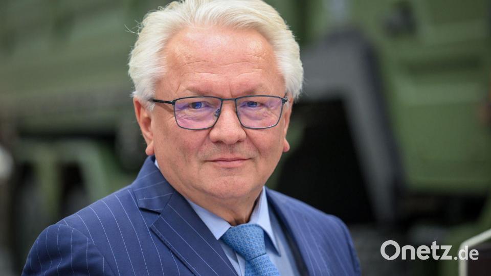 Unter seiner Führung wird Rheinmetall immer größer: der Rüstungsmanager Armin Papperger. Bild: Soeren Stache/dpa