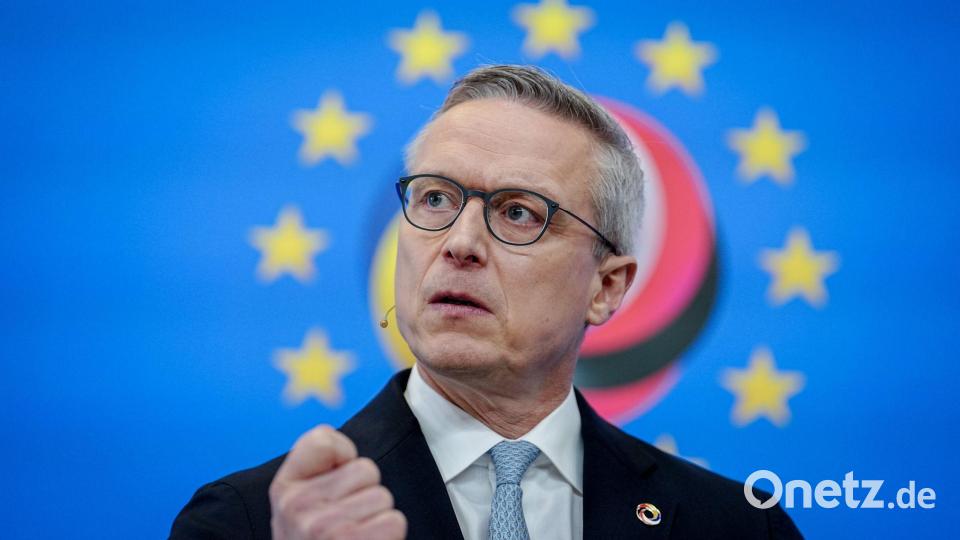 Digitalminister Karsten Wildberger (CDU) glaubt an europäische Innovationskraft im Tech-Sektor. Bild: Kay Nietfeld/dpa