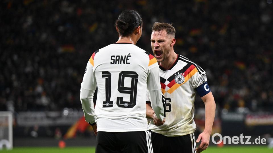 Kimmichs Energie überträgt sich auf die Mannschaft. Bild: Robert Michael/dpa