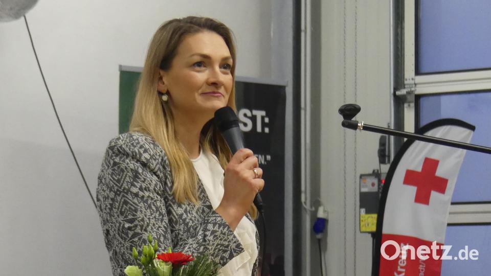 Staatsministerin Judith Gerlach maß der Tagespflege hohen Stellenwert bei. Bild: rn