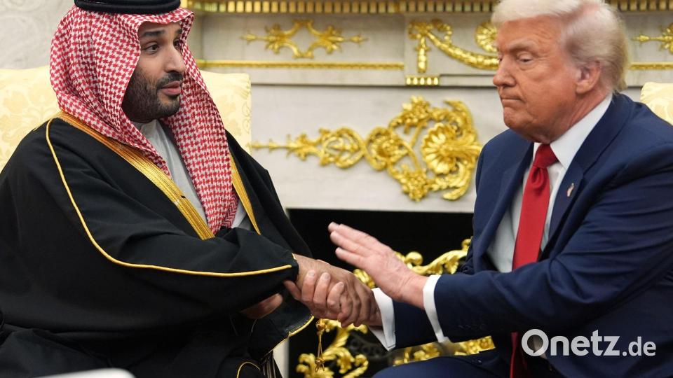 Kronprinz von Saudi-Arabien bei Trump Bild: Evan Vucci/AP/dpa