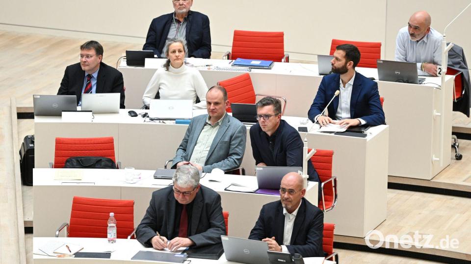 Die Brandenburger BSW-Landtagsfraktion hat anders als Koalitionspartner SPD mehrheitlich gegen zwei Medienstaatsverträge gestimmt. Bild: Jens Kalaene/dpa