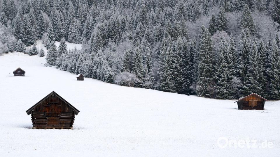 Vielerorts sieht es im Freistaat schon winterlich aus. Bild: Sven Hoppe/dpa