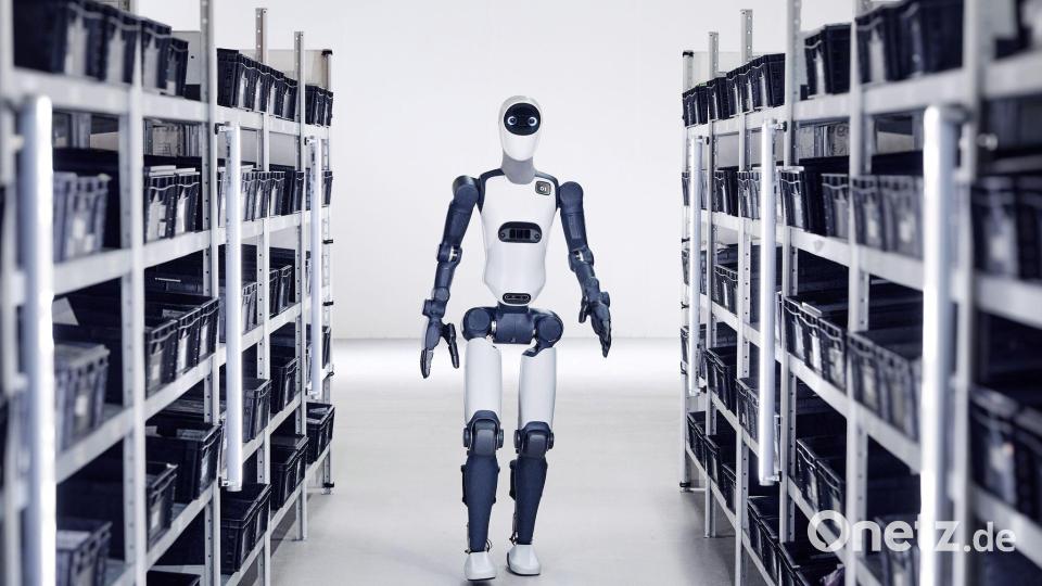 Der humanoide Roboter Agile One soll ab Anfang 2026 bei München in Serie produziert werden. (Handout) Bild: Agile Robots/dpa