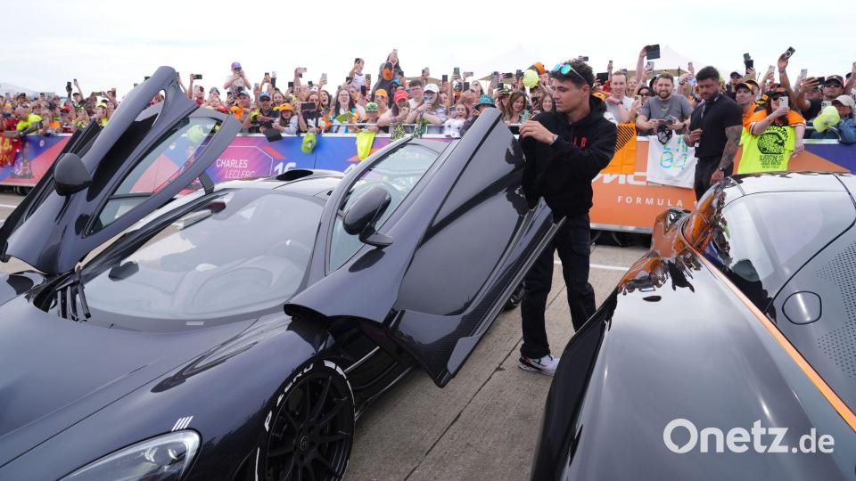 Bei den britischen Fans hoch im Kurs: Lando Norris. Bild: Bradley Collyer/PA Wire/dpa
