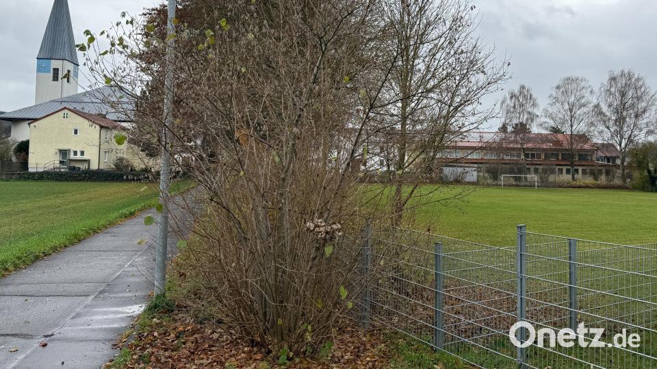 Der Bruder-Konrad-Weg (links) kann nicht zu einer durchgehenden Straße zum Froschweg ausgebaut werden. Das Grundstück gehört der Stadt nicht. Bild: Petra Hartl