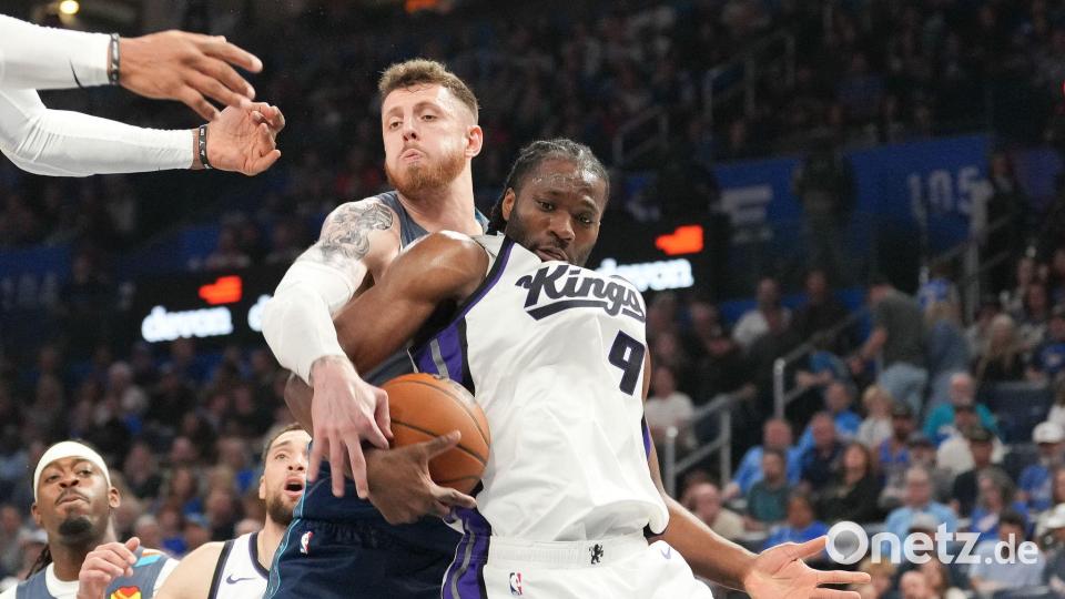 Isaiah Hartenstein war gegen die Kings in der Defensive gefordert. Bild: Kyle Phillips/AP/dpa