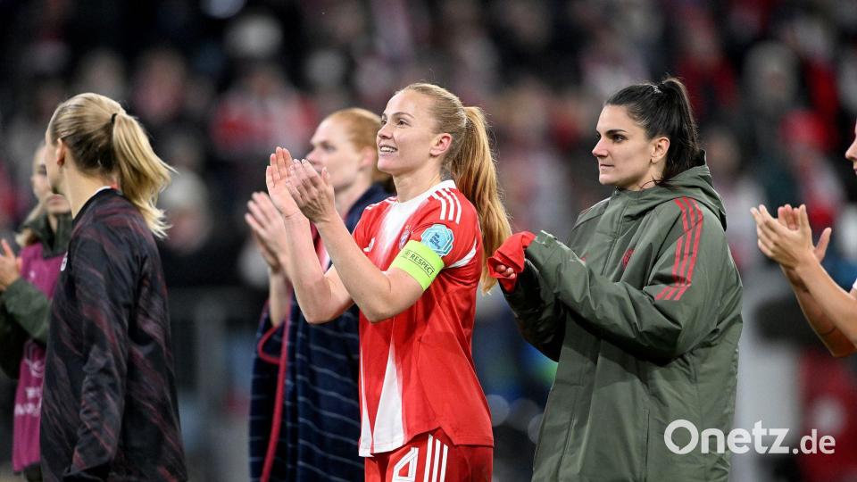 Für die Fußballerinnen des FC Bayern gibt es in der Champions League weiter Grund zur Freude. Bild: Jens Niering/dpa