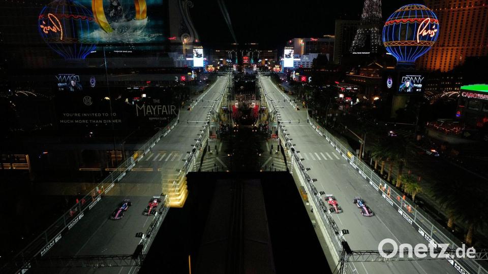 Der Strip in Las Vegas zählt zu den optischen Highlights der Strecke. Bild: John Locher/AP/dpa