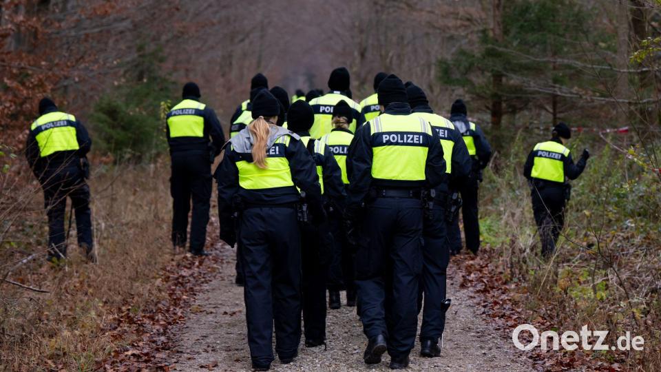 Das Waldgebiet bei München wurde durchsucht. Bild: Sven Hoppe/dpa