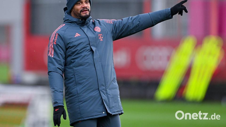 Bayern-Trainer Vincent Kompany geht voller Energie in den Jahresendspurt. Bild: Sven Hoppe/dpa