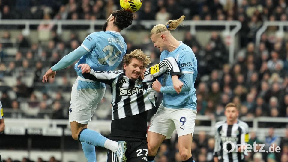 Nick Woltemade spielte eine gute Partie, blieb beim 2:1-Sieg seiner Mannschaft gegen Manchester City aber ohne Tor. Bild: Jon Super/AP/dpa