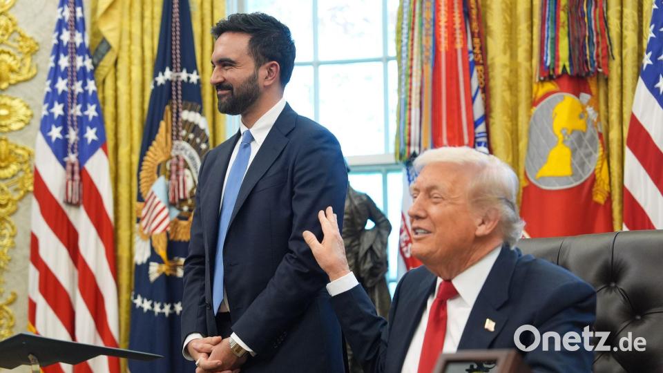 Trump schien von Mamdani begeistert. Bild: Evan Vucci/AP/dpa