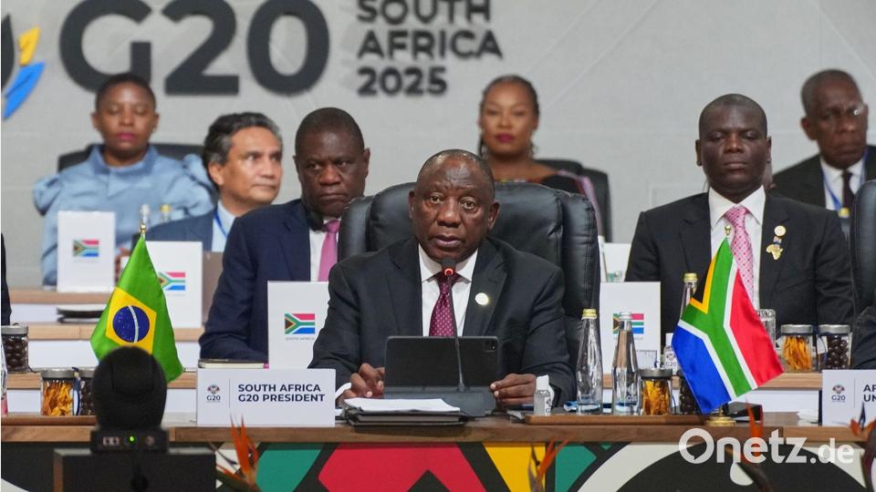 Trotz des US-Boykotts kann der südafrikanische Präsident Cyril Ramaphosa beim G20-Gipfel in Johannesburg punkten. Bild: Misper Apawu/Pool AP/AP/dpa