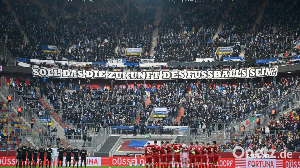 Fußball-Fans in ganz Deutschland haben sich in den Stadien gegen geplante Maßnahmen der Politik gewehrt. Bild: Anke Waelischmiller/dpa