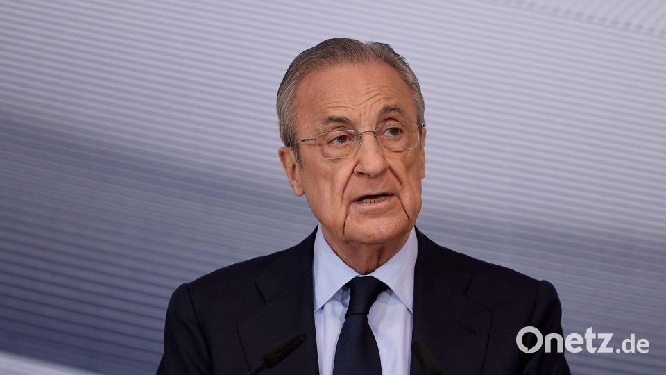 Kämpft weiter für eine Superliga in Europa: Real Madrids Präsident Florentino Pérez. (Archivfoto) Bild: Ruben Albarran/ZUMA Press Wire/dpa