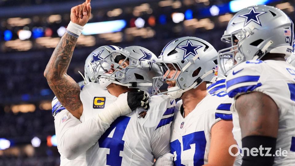 Den Dallas Cowboys gelingt ein Sieg nach furioser Aufholjagd gegen den NFL-Champion. Bild: Tony Gutierrez/AP/dpa