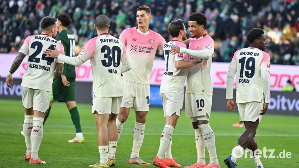 Nach dem Sieg in der Bundesliga gegen Wolfsburg wartet auf Bayer Leverkusen gegen Manchester City ein echter Härtetest. Bild: Swen Pförtner/dpa