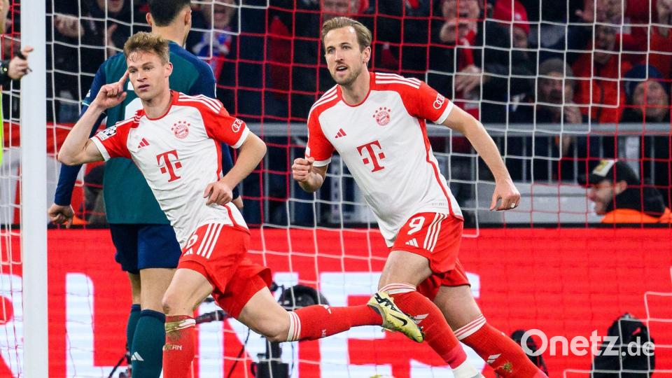 Gute Erinnerung an den FC Arsenal hat Joshua Kimmich (l) Bild: Tom Weller/dpa