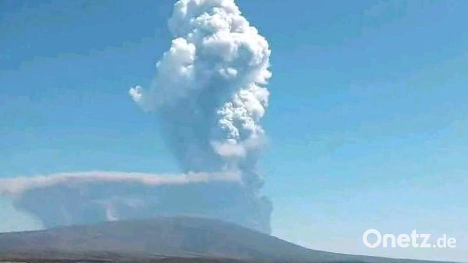 Der Ausbruch gilt als erste dokumentierte Aktivität des Hayli Gubbi seit mehreren Jahrtausenden. (Handout) Bild: Uncredited/Afar Government Communication Bureau/AP/dpa