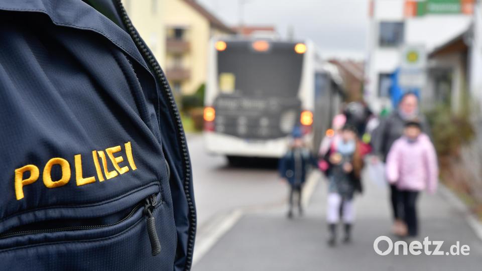 Die Amberger Polizei rückte sofort mit mehreren Streifen aus und fahndete im Umfeld der Schule nach dem beschriebenen Mann. Schnell stellte sich heraus: Zu keinem Zeitpunkt bestand irgendeine Gefahr. Symbolbild: Petra Hartl