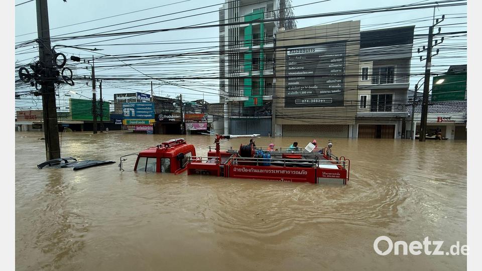 In der Provinz Songkhla in Südthailand ist die Lage katastrophal. Bild: Uncredited/AP/dpa