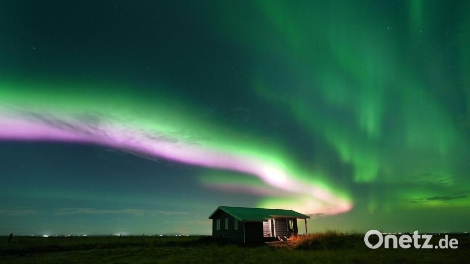 Aurora Borealis über Island Bild: Owen Humphreys/PA Wire/dpa