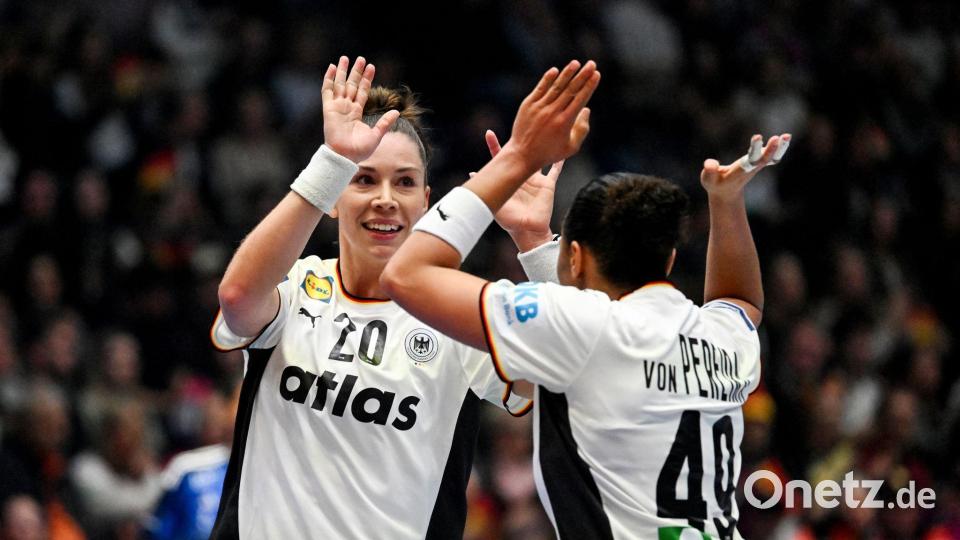 Die deutschen Handballerinnen haben das WM-Auftaktspiel gegen Island gewonnen. Bild: Marijan Murat/dpa