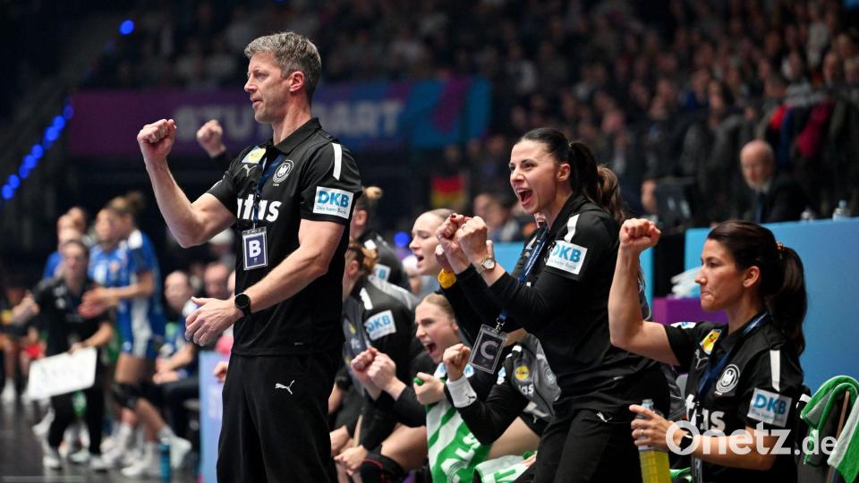 Konnte einen Auftakterfolg der DHB-Auswahl bejubeln: Bundestrainer Markus Gaugisch. Bild: Marijan Murat/dpa