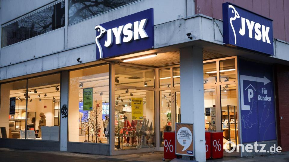 Jysk ist in vielen Städten und Gemeinden in Deutschland vertreten. Bild: Christian Charisius/dpa
