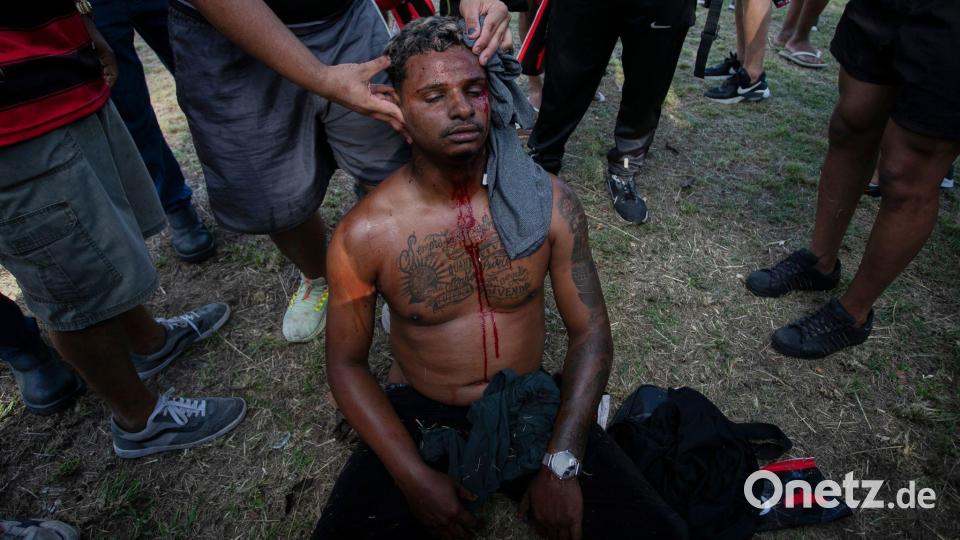 Zusammenstöße vor dem Finale der Copa Libertadores Bild: Bruna Prado/AP/dpa