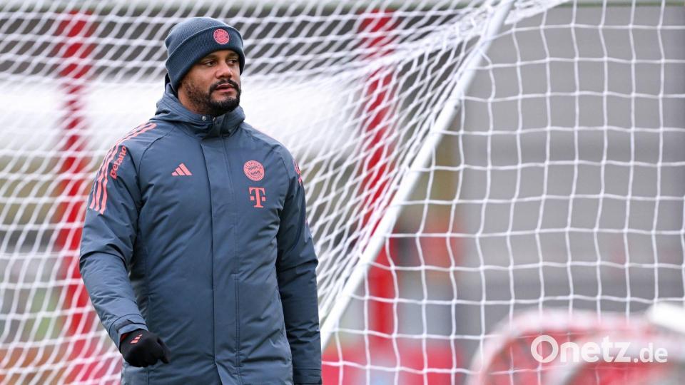 Bayern-Trainer Vincent Kompany hofft auf einen Sieg. Bild: Sven Hoppe/dpa