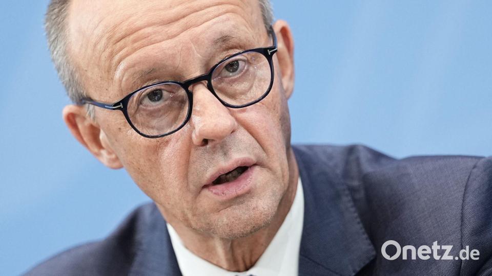 Kanzler Merz schreibt bald einen Brief. Bild: Michael Kappeler/dpa