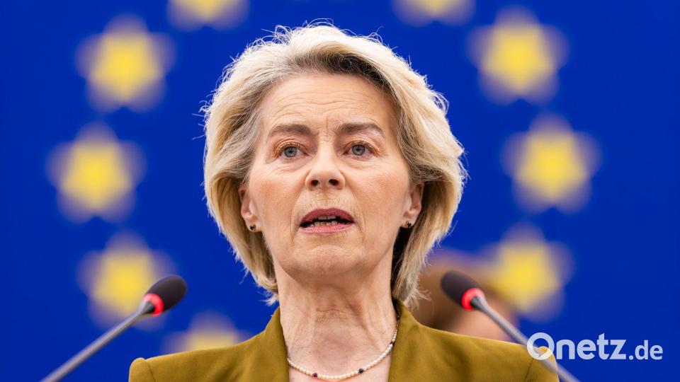 EU-Kommissionspräsidentin von der Leyen bekommt bald Post. (Archivbild) Bild: Philipp von Ditfurth/dpa