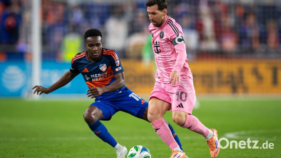 Lionel Messi in den MLS-Playoffs. Bild: Tanner Pearson/AP/dpa