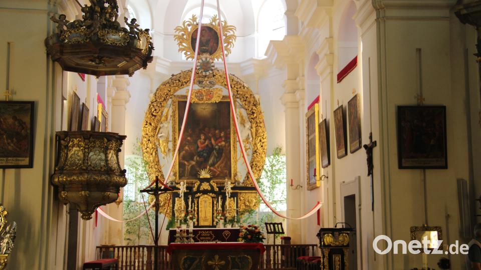 Die Innensanierung der Wallfahrtskirche St. Quirin, Püchersreuth, steht an. Von der Bayerischen Landesstiftung gibt es einen Zuschuss. Archivbild: Hans Prem