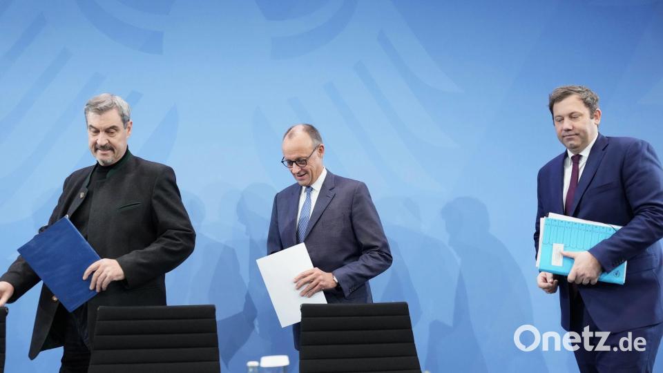 Pressekonferenz der Koalitionsspitzen Bild: Michael Kappeler/dpa