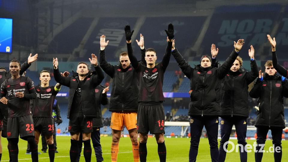 Bayer Leverkusen kommt mit Schub aus Manchester zum Duell gegen Dortmund. (Archivfoto) Bild: Nick Potts/PA Wire/dpa