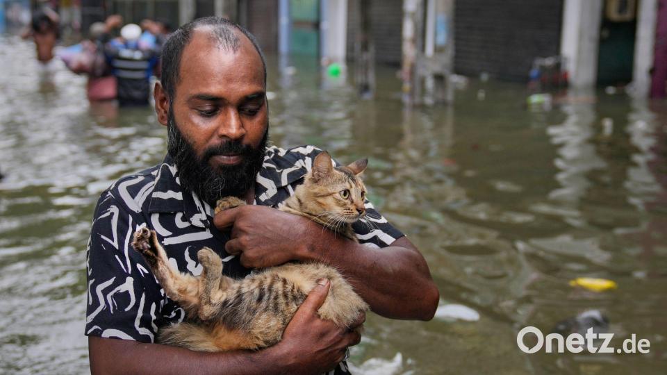 Der Sturm hatte in Teilen des Inselstaats heftige Regenfälle ausgelöst. Bild: Eranga Jayawardena/AP/dpa
