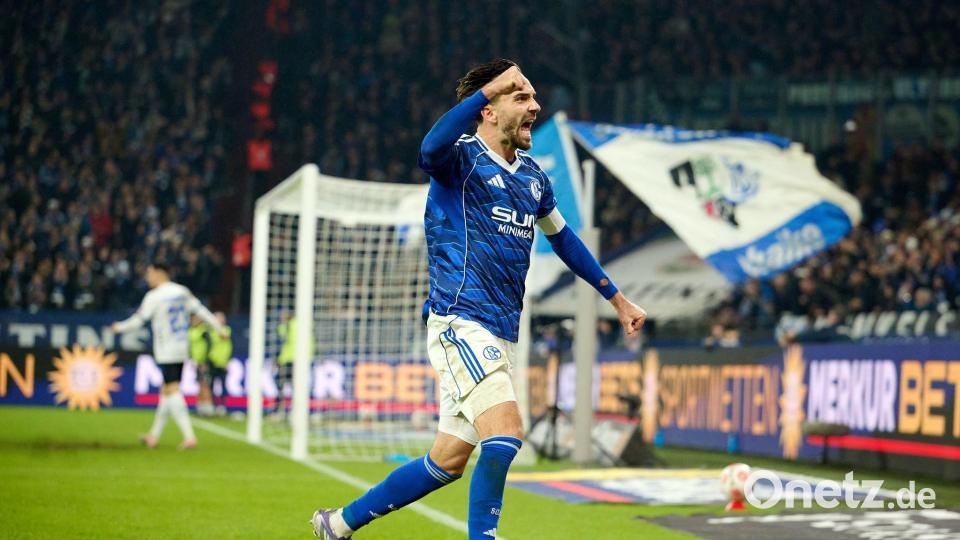 Kenan Karaman traf zum 1:1 für Schalke. Bild: Bernd Thissen/dpa