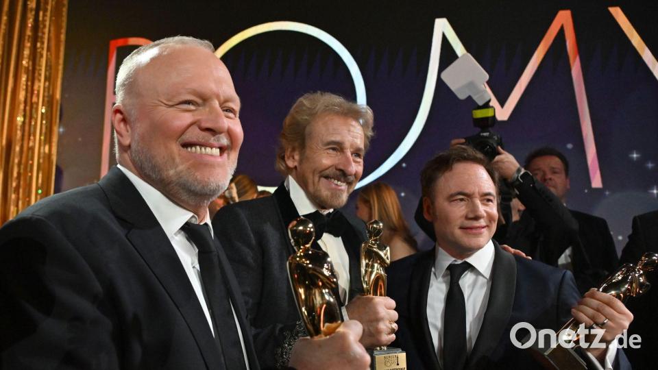 Auch Stefan Raab (l) und Michael Bully Herbig (r) wurden ausgezeichnet. Bild: Barbara Gindl/APA/dpa