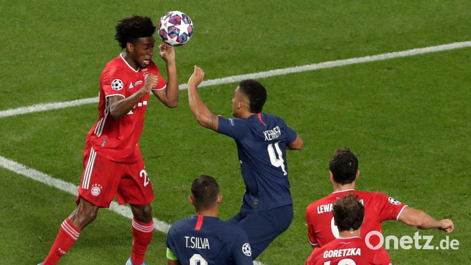 Mit seinem Tor gegen Paris ging Kingsley Coman in die Vereinshistorie des FC Bayern ein. (Archivbild) Bild: Manu Fernandez/AP/dpa