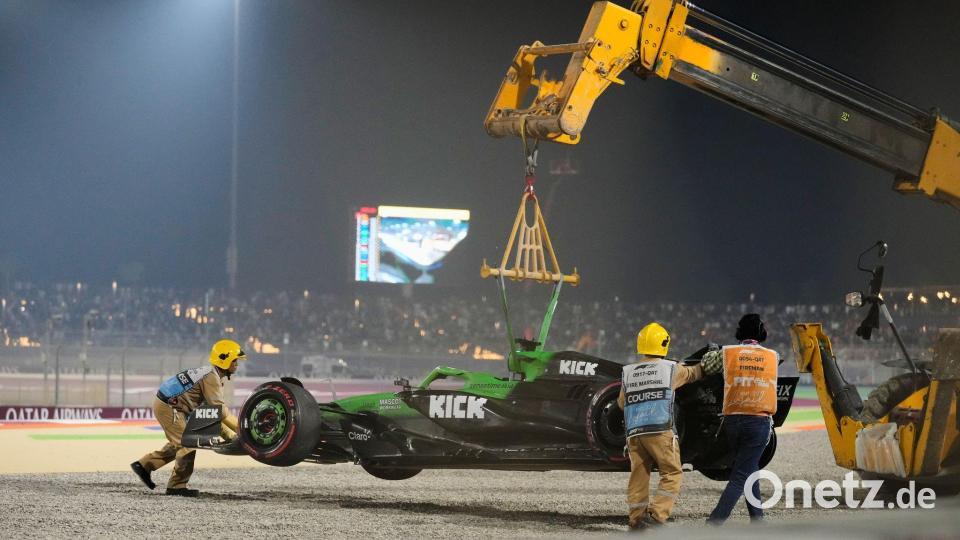Für Nico Hülkenberg war nach einem Unfall früh Schluss. Bild: Darko Bandic/AP/dpa