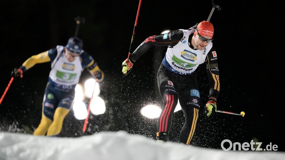 Danilo Riethmüller belegte mit der Männer-Staffel Platz vier. Bild: Björn Larsson Rosvall/TT News Agency/AP/dpa