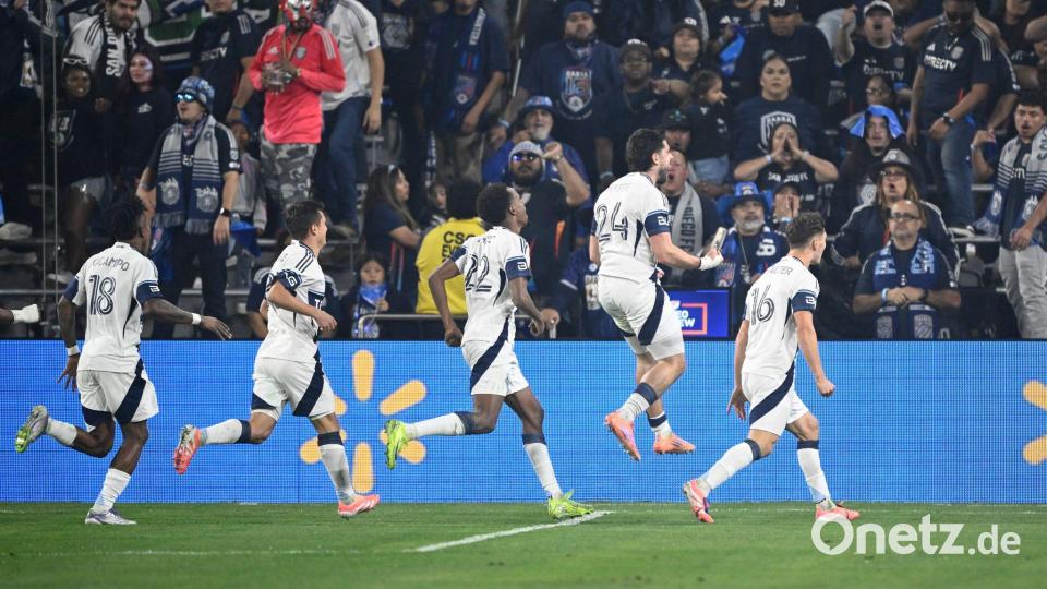 Die Whitecaps jubelten über zwei Tore in den ersten zehn Minuten. Bild: Denis Poroy/AP/dpa
